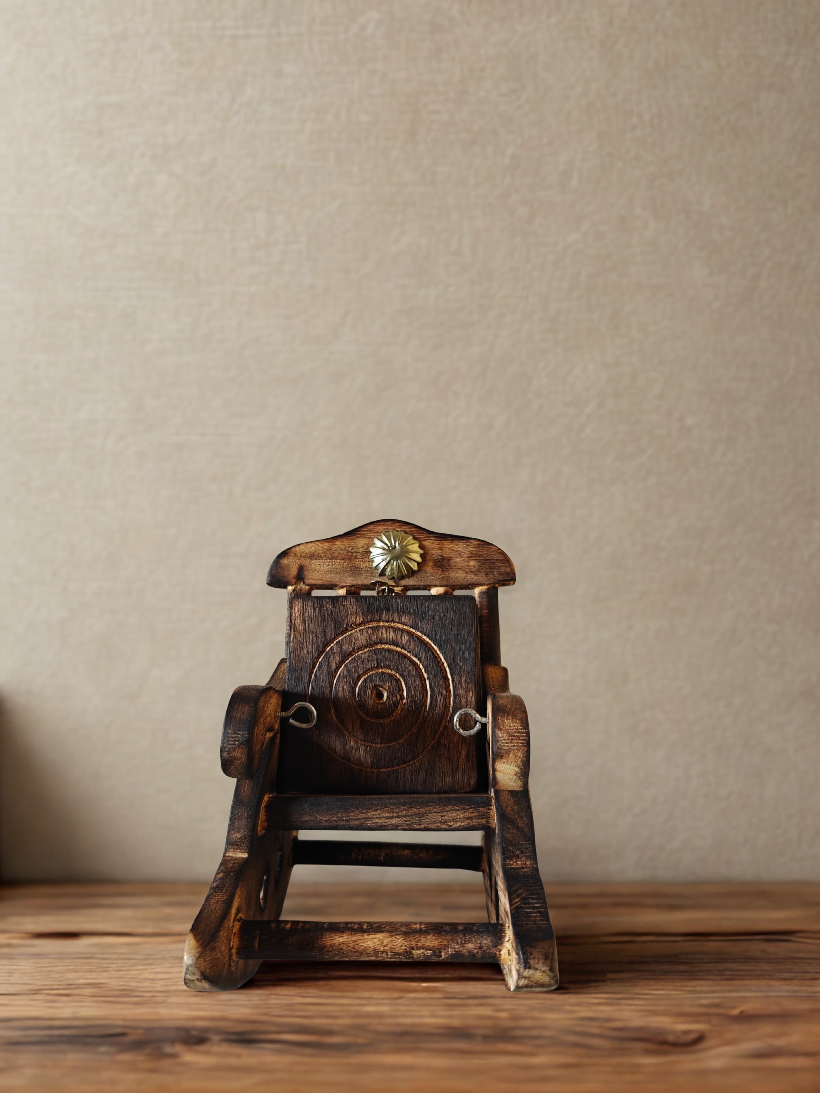 Wooden Chair Coaster Set